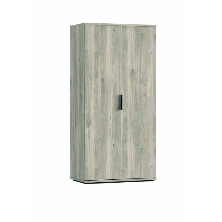 Armoire contemporaine 100 cm chêne gris Gladys