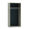 Armoire contemporaine 100 cm chêne gris Gladys
