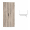 Armoire contemporaine 100 cm chêne gris Gladys
