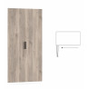 Armoire contemporaine 100 cm chêne gris Gladys