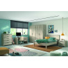 Armoire contemporaine 50 cm chêne gris Gladys