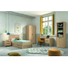 Bureau enfant contemporain coloris acacia Gladys