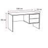 Bureau enfant contemporain coloris acacia Gladys