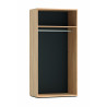 Armoire contemporaine 100 cm coloris acacia Gladys