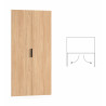 Armoire contemporaine 100 cm coloris acacia Gladys