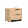Chevet contemporaine 2 tiroirs coloris acacia Gladys
