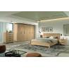 Chevet contemporaine 2 tiroirs coloris acacia Gladys