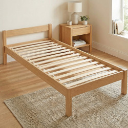 Sommier fagot 14 lattes flexibles en bois de peuplier multiplis Asgar