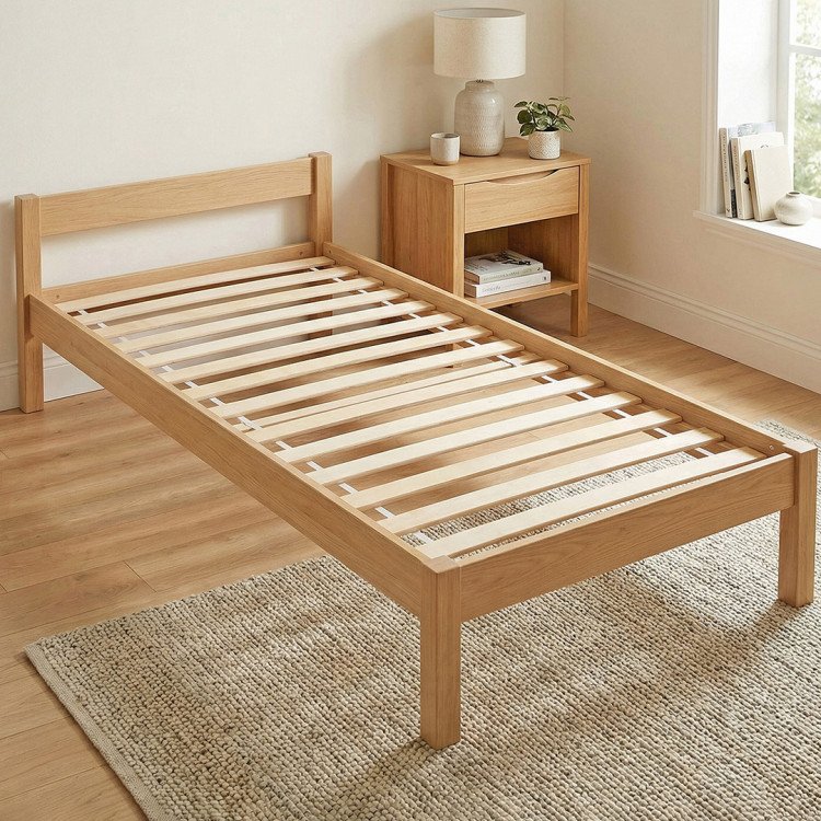Sommier fagot 14 lattes flexibles en bois de peuplier multiplis Asgar