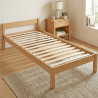 Sommier fagot 14 lattes flexibles en bois de peuplier multiplis Asgar