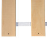 Sommier fagot 14 lattes flexibles en bois de peuplier multiplis Asgar