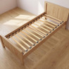 Sommier 14 lattes flexibles en bois de peuplier multiplis Asgar