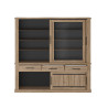 Vaisselier/argentier style campagne 211 cm chêne copper Curby