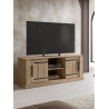 Meuble TV style campagne 145 cm chêne copper Curby