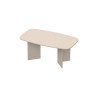 Table de salle à manger ovale moderne coloris cachemire Vera