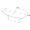 Table basse moderne coloris cachemire Vera