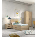 Chambre enfant compl&egrave;te contemporaine coloris acacia Gladys