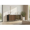 Buffet/bahut moderne 205 cm lave/mercure Cristina