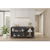 Buffet/bahut moderne 155 cm lave/mercure Cristina