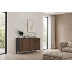 Buffet/bahut moderne 3 portes lave/mercure Cristina