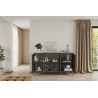 Buffet/bahut moderne 3 portes lave/mercure Cristina