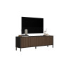 Meuble TV moderne 205 cm lave/mercure Cristina
