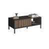 Table basse moderne rectangulaire lave/mercure Cristina
