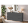Commode moderne 154 cm anthracite mat Onida