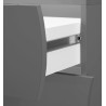 Chiffonnier moderne H 122 cm anthracite mat Onida