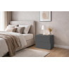 Chevet moderne anthracite mat Onida