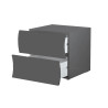 Chevet moderne anthracite mat Onida