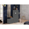 Chevet moderne anthracite mat Onida