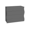 Commode moderne 98 cm anthracite mat Onida