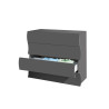 Commode moderne 98 cm anthracite mat Onida