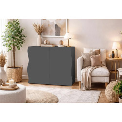 Meuble de rangement moderne anthracite mat Onida