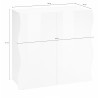 Meuble de rangement moderne anthracite mat Onida