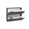 Meuble à chaussures modernes H 81 cm anthracite mat Onida