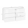 Commode moderne 154 cm coloris cachemire Onida