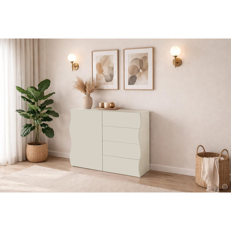 Buffet/bahut moderne 90 cm coloris cachemire Onida