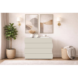 Commode moderne 98 cm coloris cachemire Onida