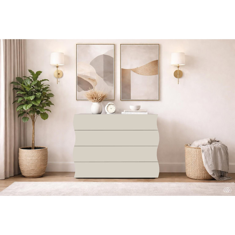 Commode moderne 98 cm coloris cachemire Onida