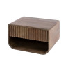 Chevet suspendu style nature en acacia massif brun Heline