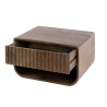 Chevet suspendu style nature en acacia massif brun Heline