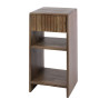 Chevet style nature en acacia massif brun Vibe