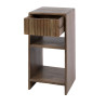 Chevet style nature en acacia massif brun Vibe