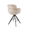 Tabouret de bar pivotant moderne en tissu (lot de 2) Lexy