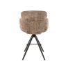 Tabouret de bar pivotant moderne en tissu (lot de 2) Lexy
