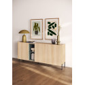 Buffet/bahut moderne 180 cm ch&ecirc;ne linberg/olive Buddy