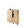 Buffet haut moderne chêne linberg/olive Buddy