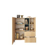 Buffet haut moderne chêne linberg/olive Buddy
